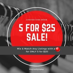 5/$25 Mix & Match 🔴 Sale!